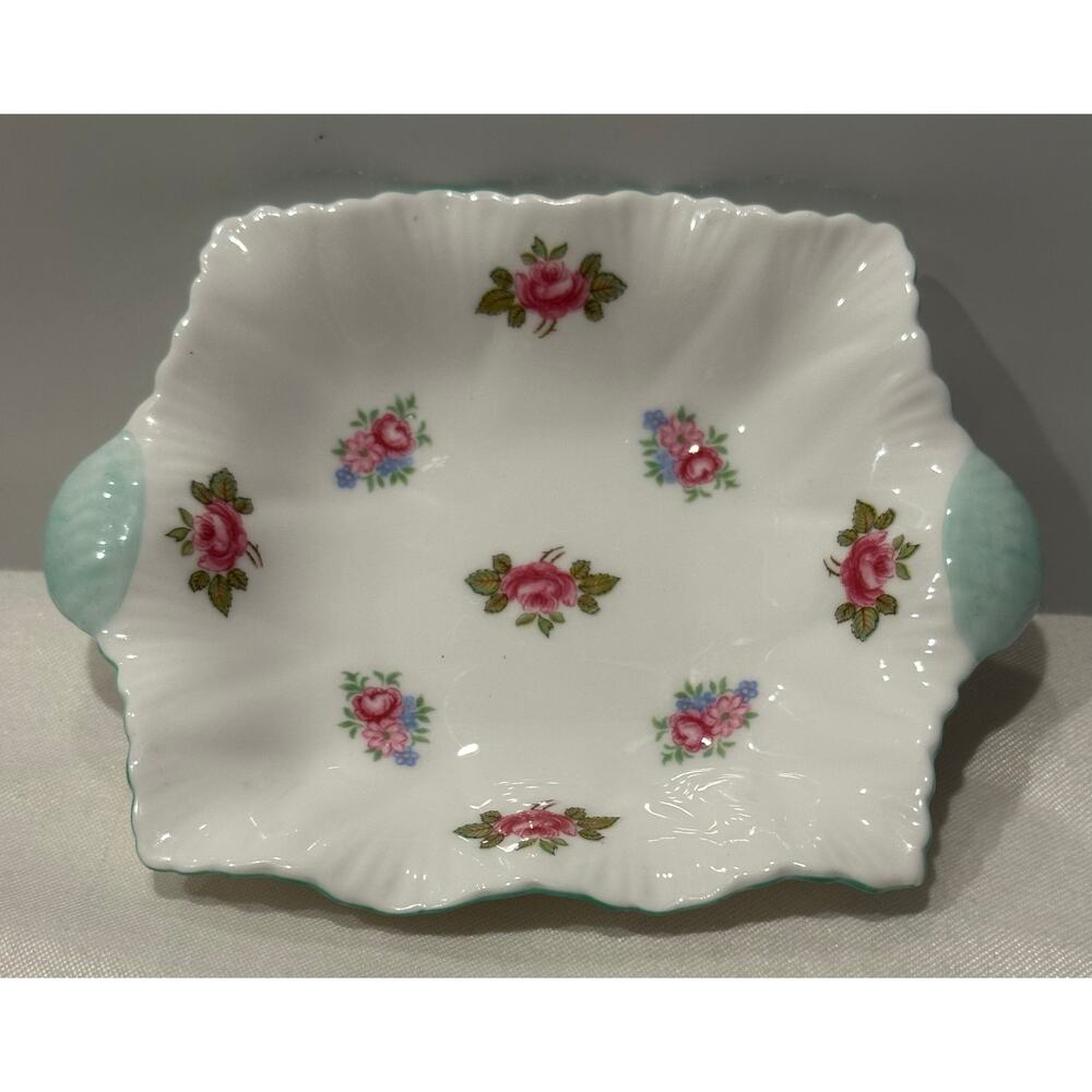Shelley Rosebud Fine Bone China Trinket Dish Small Bowl  Dainty Shape Small Bowl